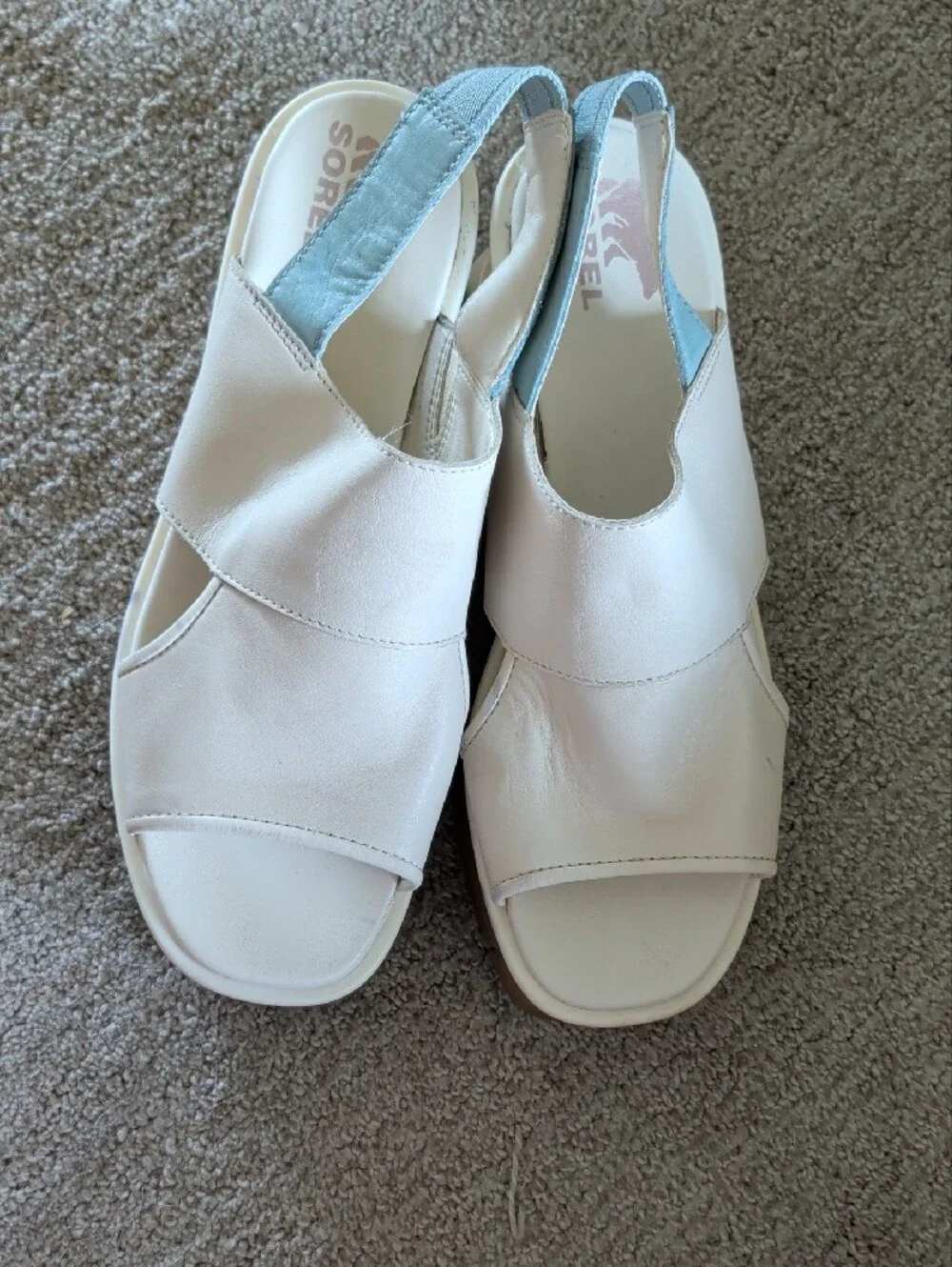 Sorel cream fit sandals